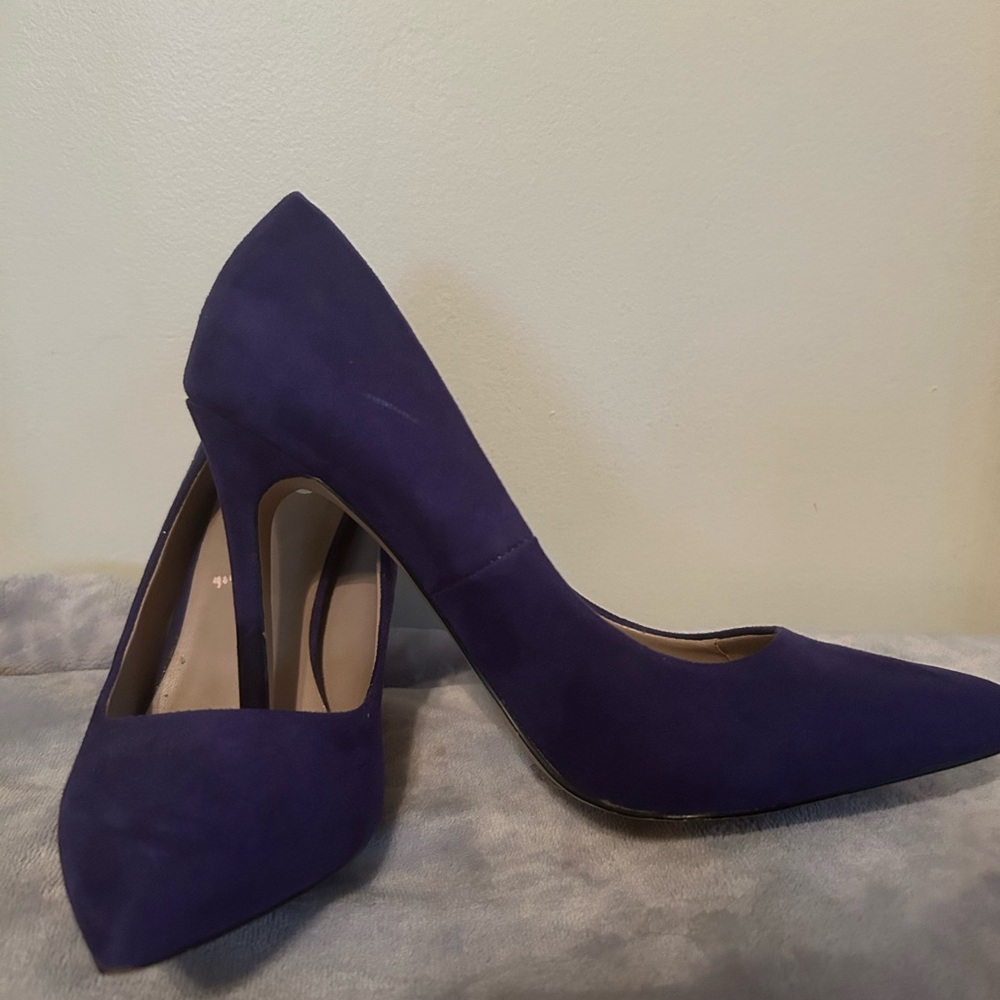 Mix No. 6 Purple Heels Classic Pointed-Toe